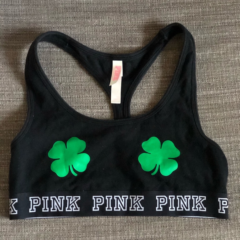 PINK Victoria’s Secret Shamrock Sports Bra
